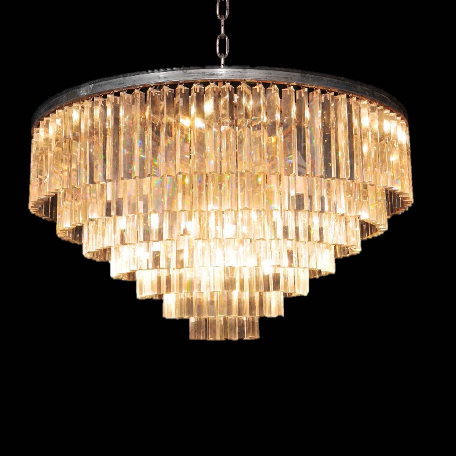 Timothy Oulton Odeon Chandelier 7 Ring