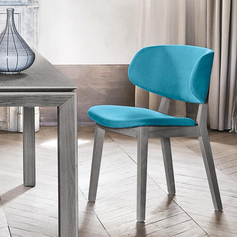 calligaris claire dining chair fabric seat