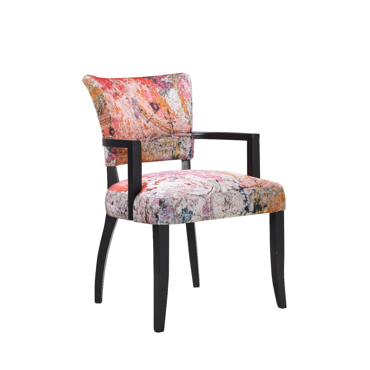 Mimi Dining Chair with Arm FD Peeling CeilingBlack 2