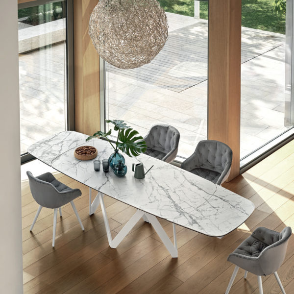 Calligaris Cartesio Extending Dining Table - Shaped