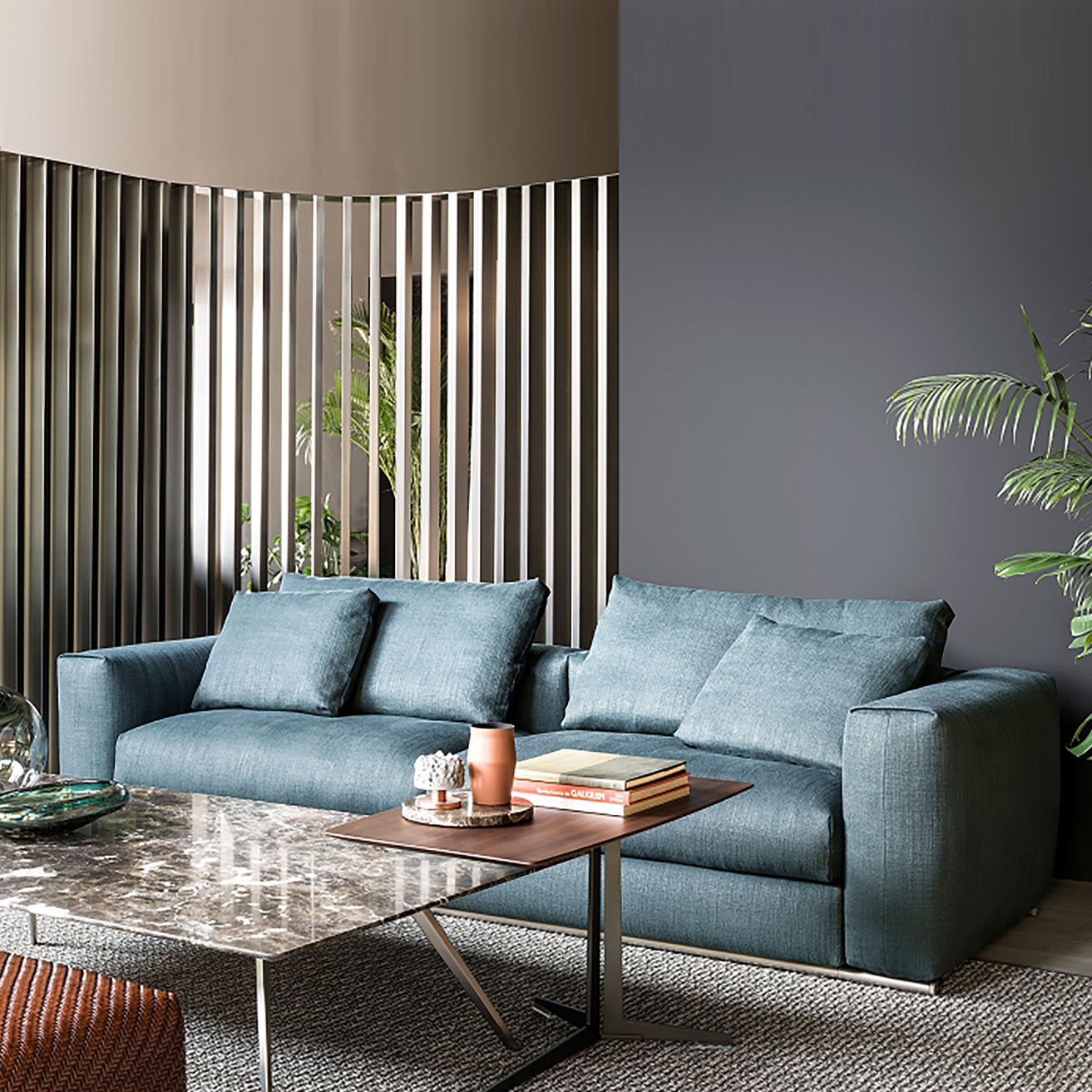 Flexform Asolo Corner Sofa with End Stool Stocktons Designer Furniture