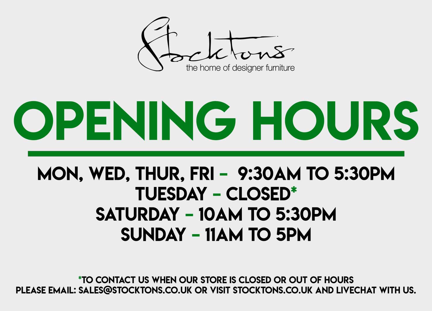 Furniture stores open sunday near me deals