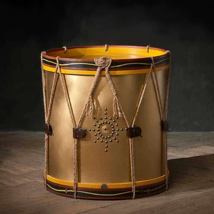 Timothy Oulton Drum Lamp Table – Brass