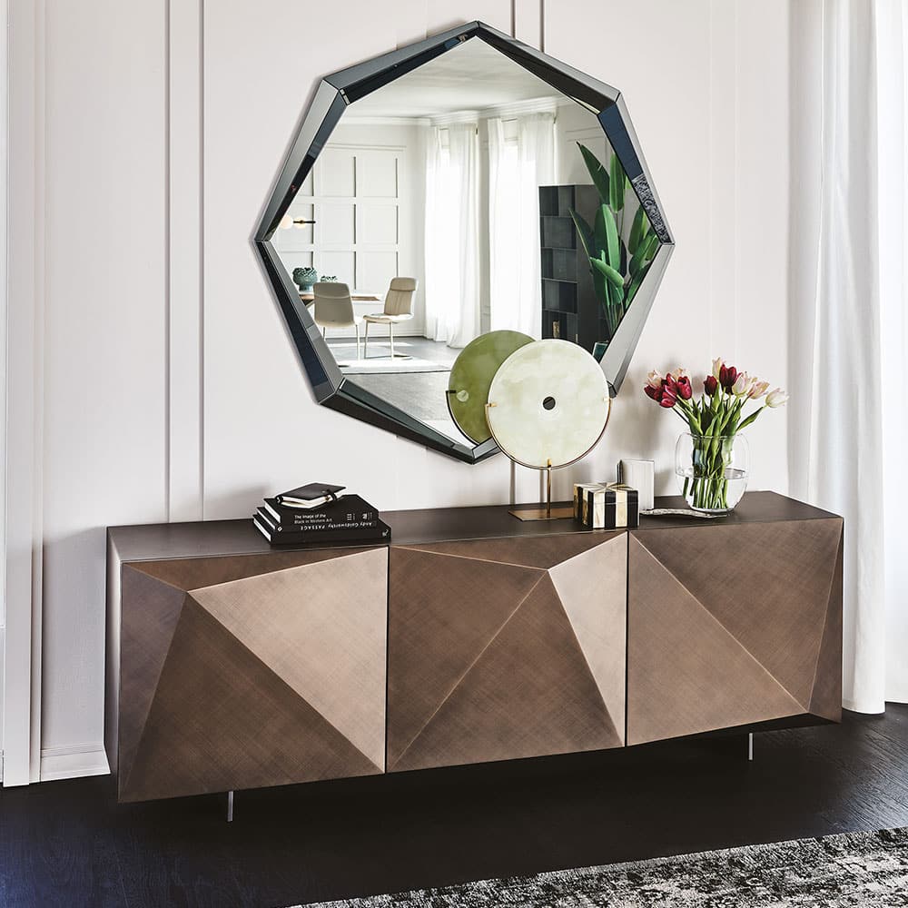 Cattelan Italia Kayak 3 Doors Sideboard – Brushed Bronze